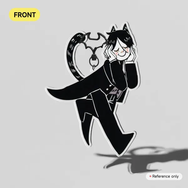 Cat Sebastian Michaelis Clear Acrylic Keychains