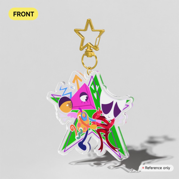 Abstragedy Clear Acrylic Keychains