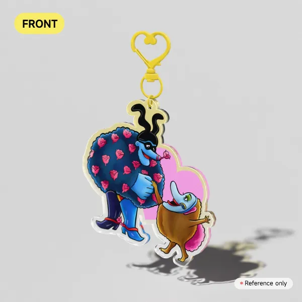 Blue Meanie & Jeremy Hillary Boob phd Yellow Submarine Keychain