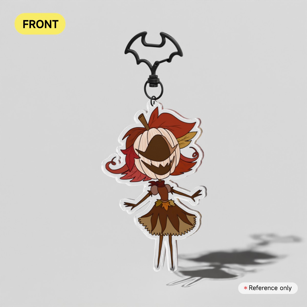 Hazbin Halloween | Pumpkinhead Niffty - Clear Acrylic Keychains