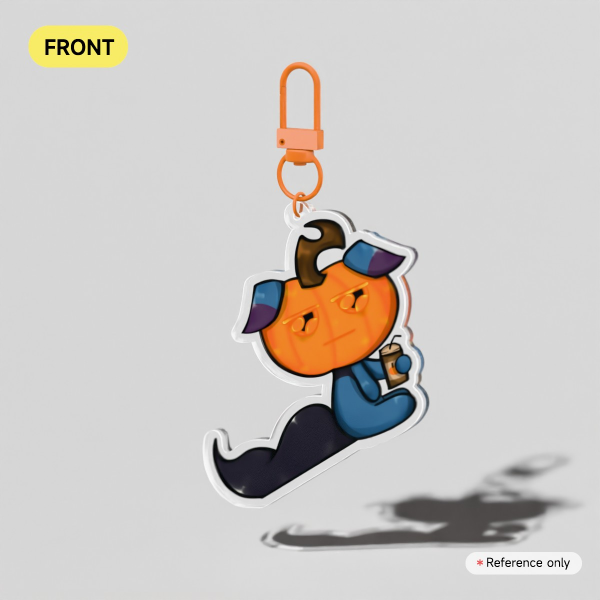 Pumpkin Depresso Acrylic Keychains