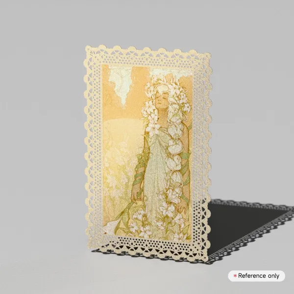 “Lily” Lace Postcard