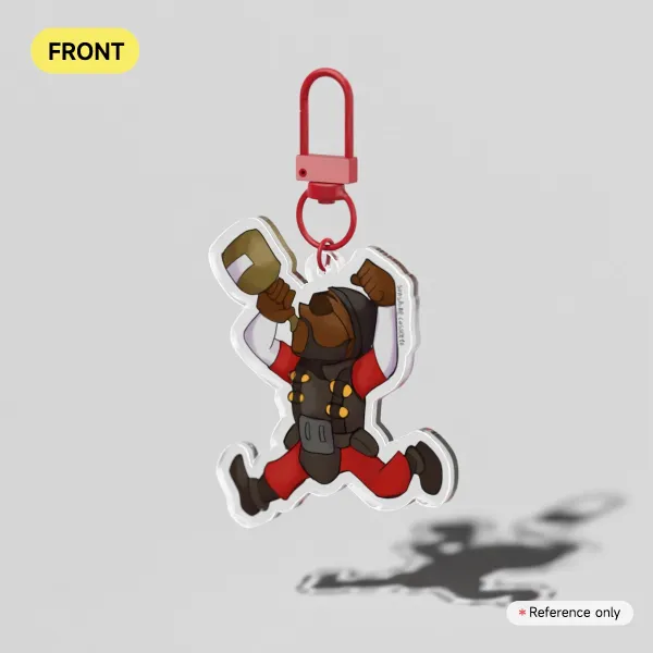 Team Fortress 2 Red Demoman Keychain