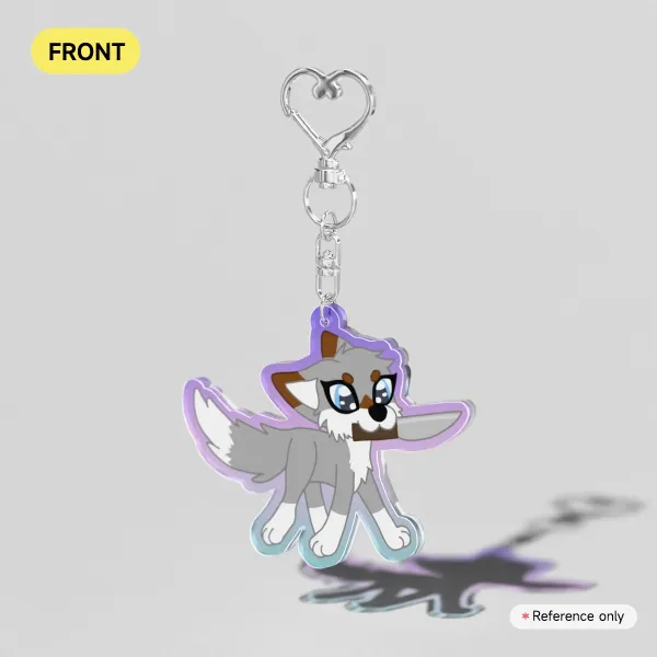 Oh no, she has a knife! Keychain