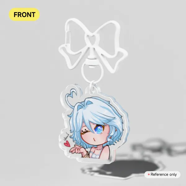 furina kiss keychain - casual wear