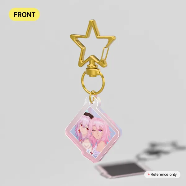 evernight & march 7th acrylic keychain