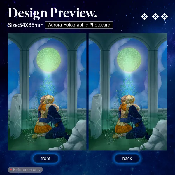 Reunion In Moonlight - Aurora Holographic Photocard