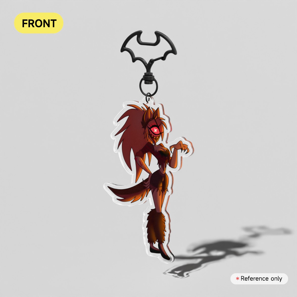 Hazbin Halloween | Werewolf Cherri Bomb (Spooky Edition) - Clear Acrylic Keychains