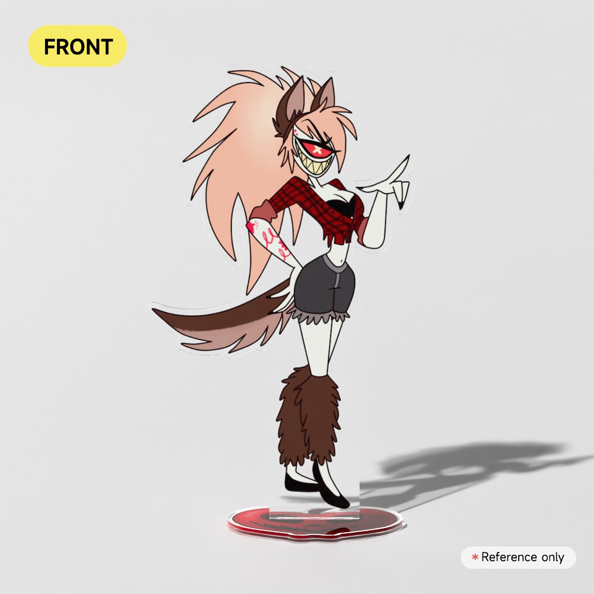 Hazbin Halloween | Werewolf Cherri Bomb - Clear Acrylic Standees