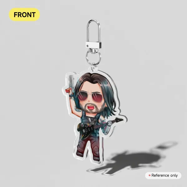 Cyberpunk Keychains - Johnny Silverhand