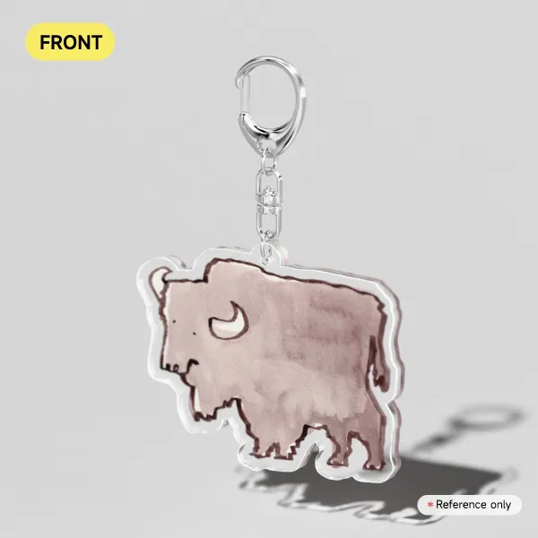 Bison V1 Acrylic Keychain