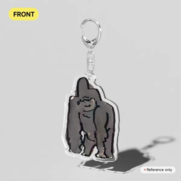 Gorilla V1  Acrylic Keychain