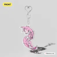 Scallop Acrylic Keychain
