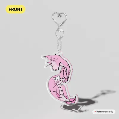 Scallop Acrylic Keychain