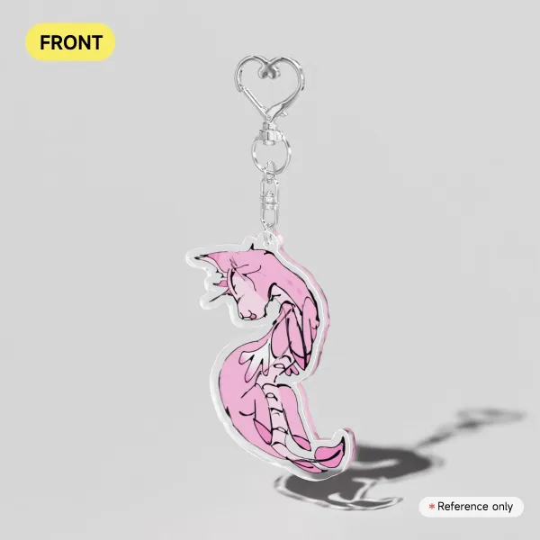 Scallop Acrylic Keychain