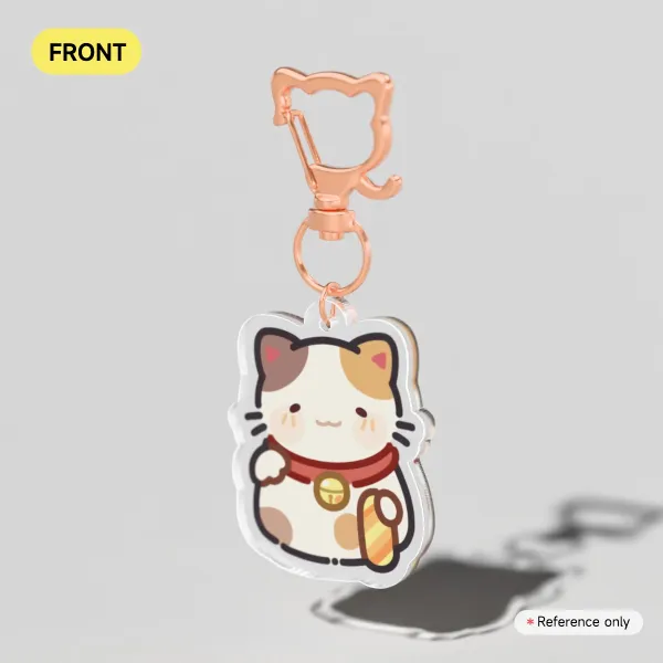 ✦ maneki-neko keychain ✦