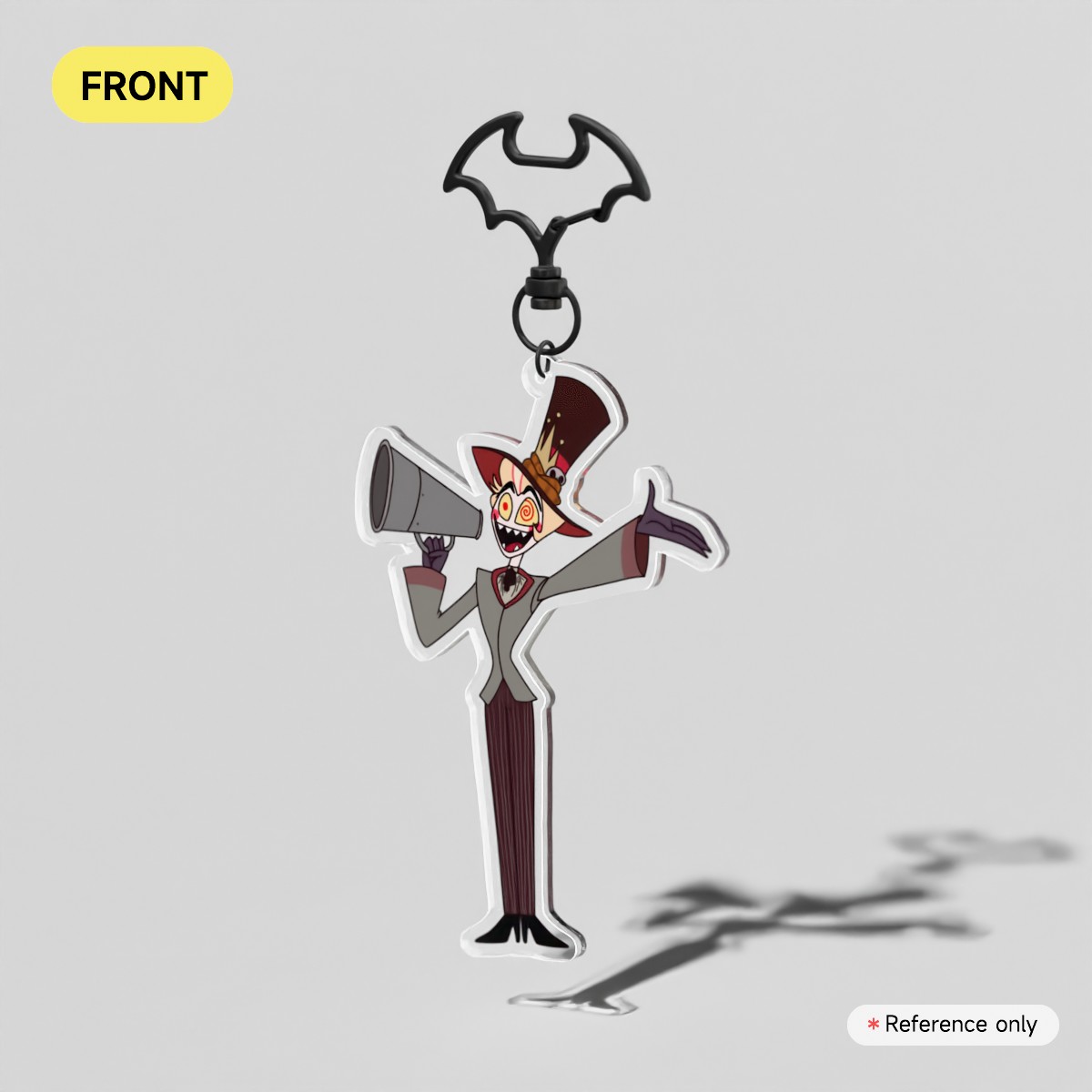 Hazbin Halloween | Eerie Mayor Lucifer - Clear Acrylic Keychains