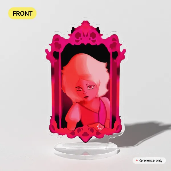 Pink Diamond Mirror Acrylic Standee