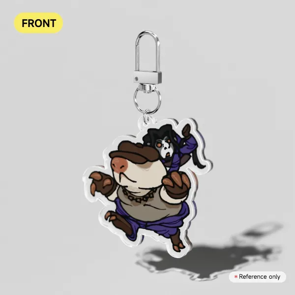 Mo and Krill keychain