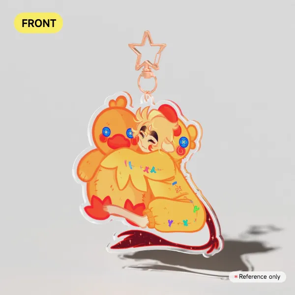Baby Lucifer Ducky Keychain