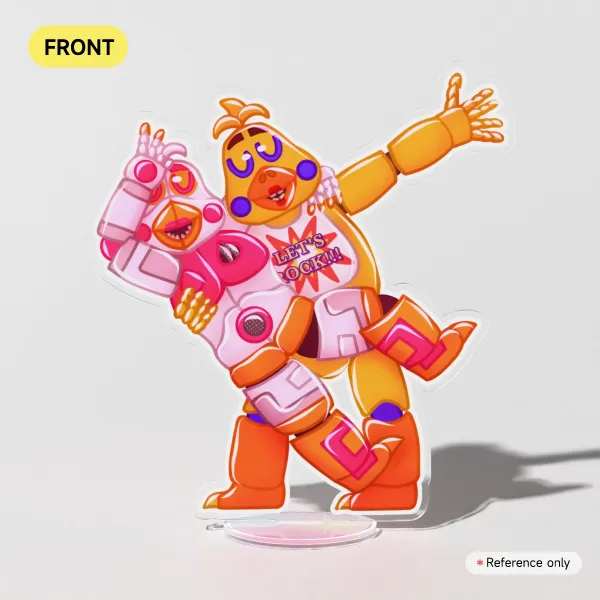 Funtime Chica & Rockstar Chica Clear Acrylic Standee