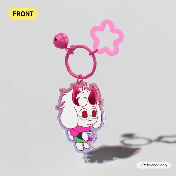 Ralsei w/ Chapter 5 Drink Keychain