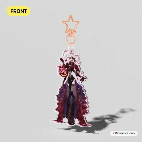 Halloween Angie Clear Acrylic Keychains 10cm