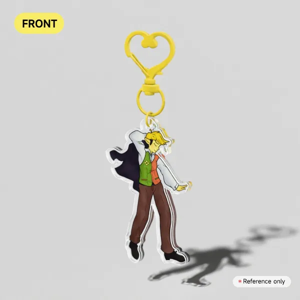 Flowery Acrylic Keychain