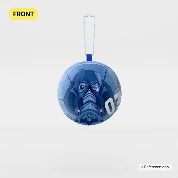Otto Mozer Chipspeech Round Plush Keychain