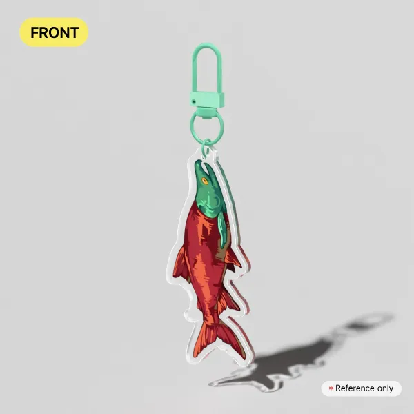 Salmon Keychain