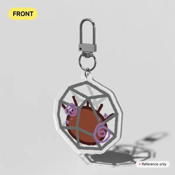Rocky New to Ball Clear Acrylic Keychains
