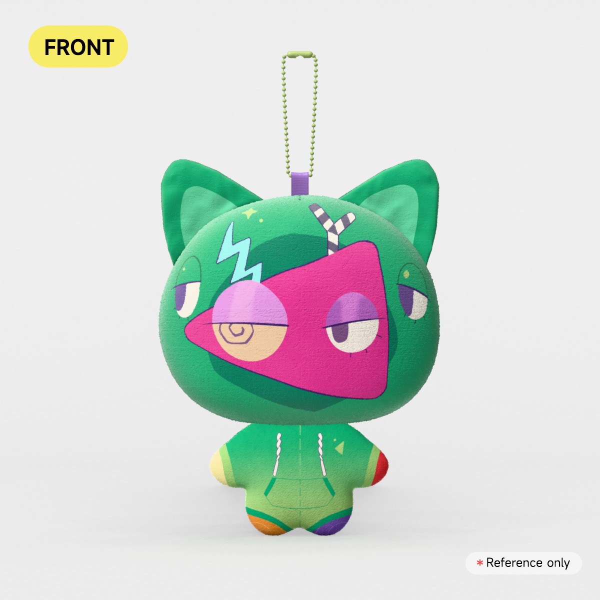Zoolble chameleon Suit Mochi Plush keychains