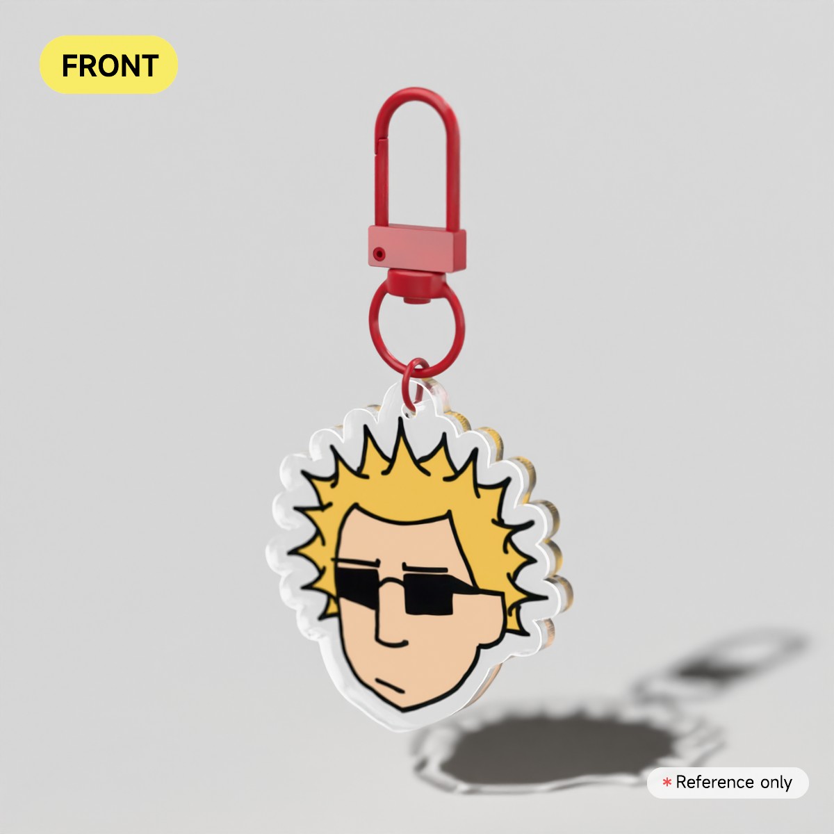 Chaz Head Keychain
