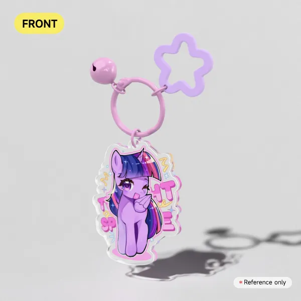 Twilight Sparkle Clear Acrylic Keychain