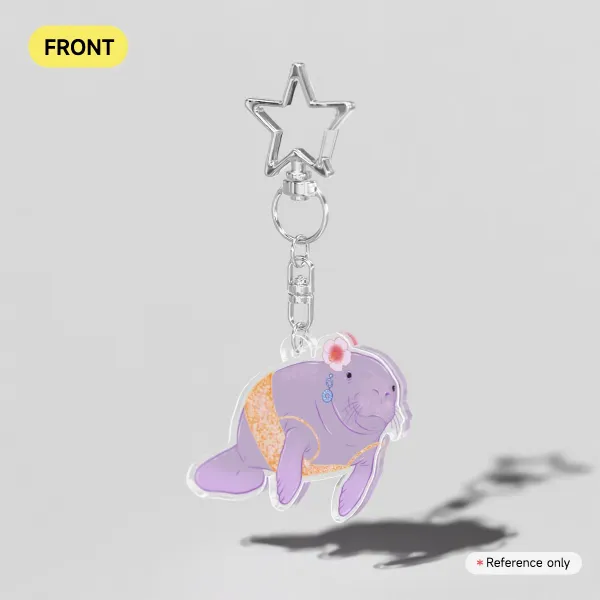 Laman Larsson Pop Fish Clear Acrylic Keychains