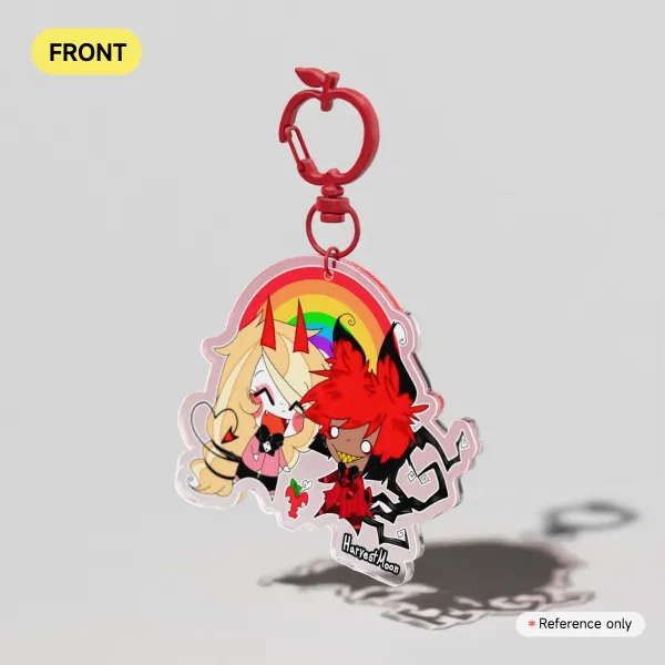 Our Love is a biten apple | Clear Acrylic Keychains