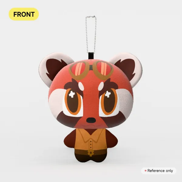 Red - Mochi Doll Plush Keychain
