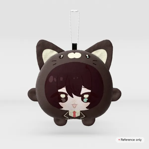 Hong Lu Mochi Face Plush Keychain