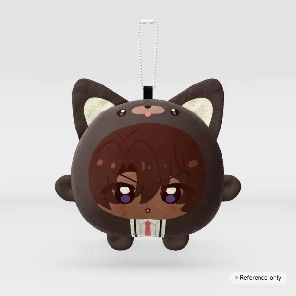 Heathcliff Mochi Face Plush Keychain