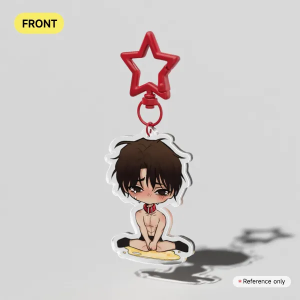 Reverse thinking champagne Acrylic Keychain