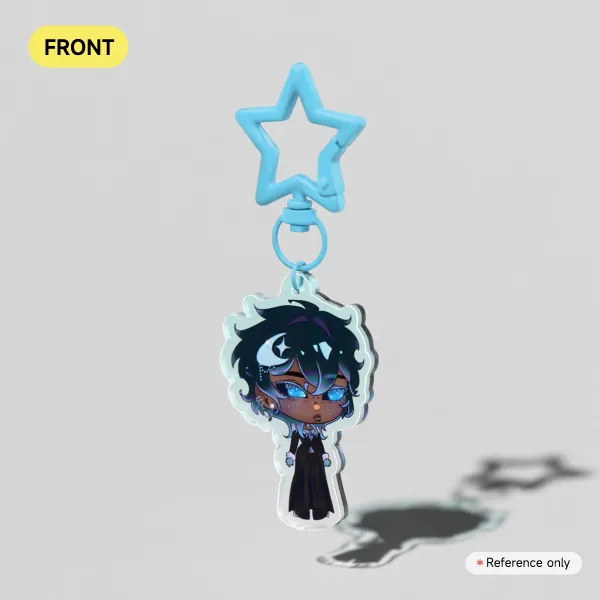 Small Zack Clear Acrylic Keychain
