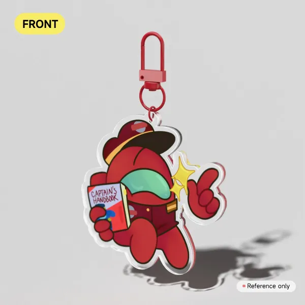 Captain Red Among Us Keychain