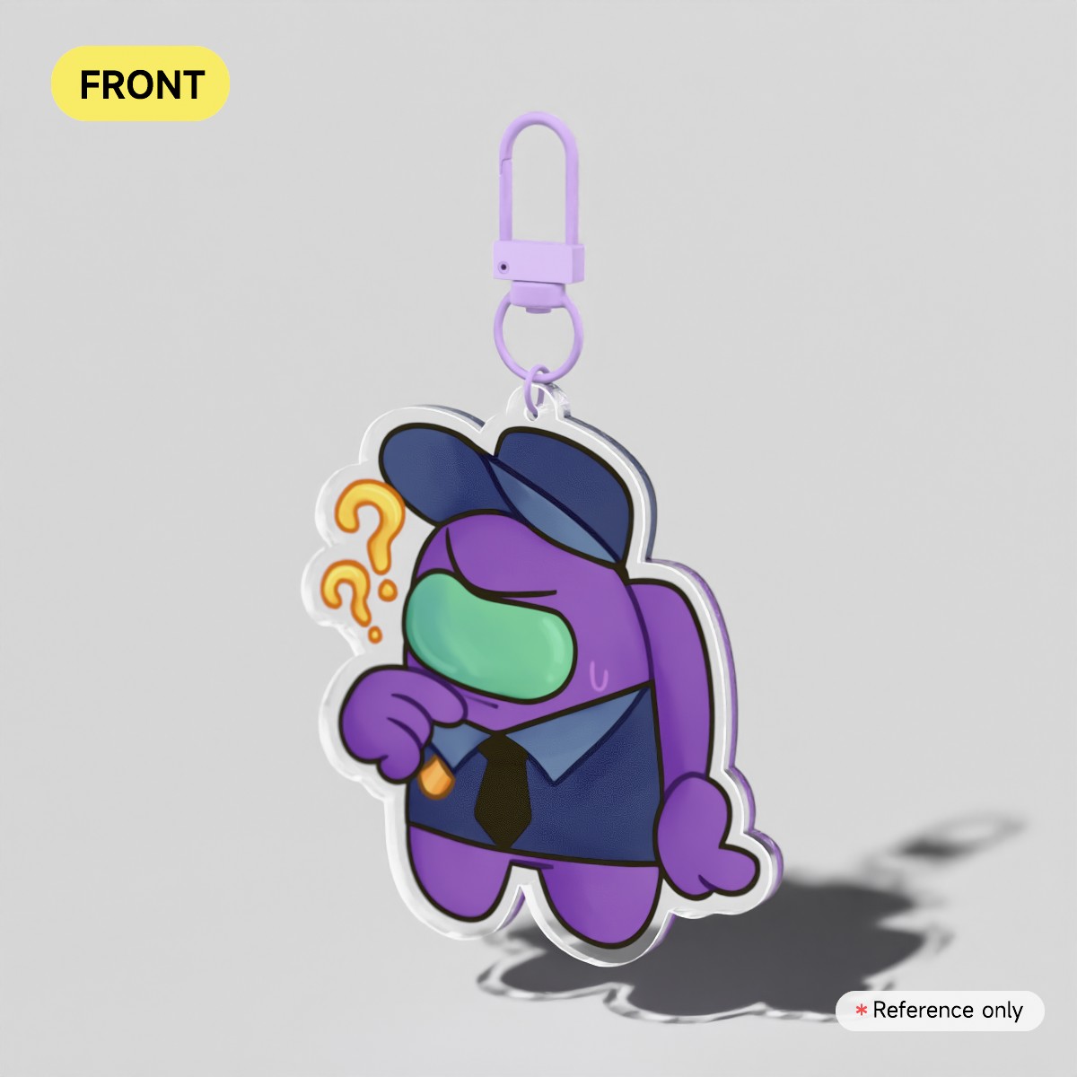 Purple Among Us Show Keychain