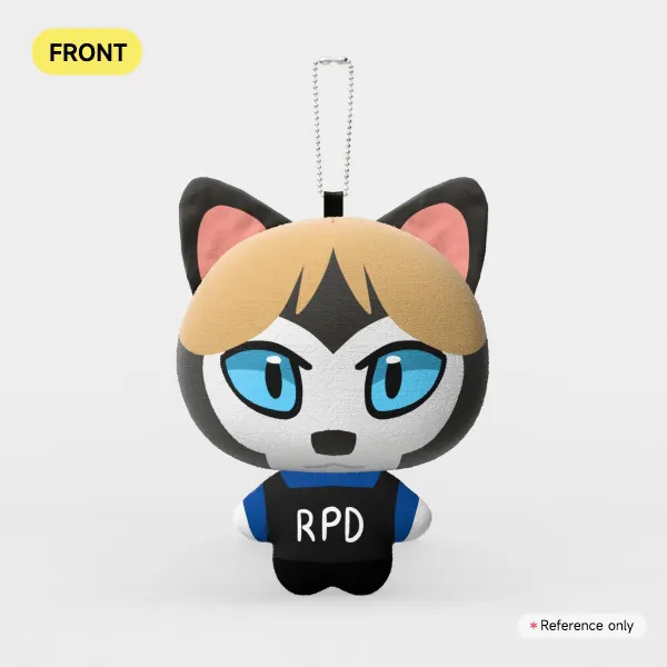 Ruff City Cop - Mochi Doll Plush Keychain