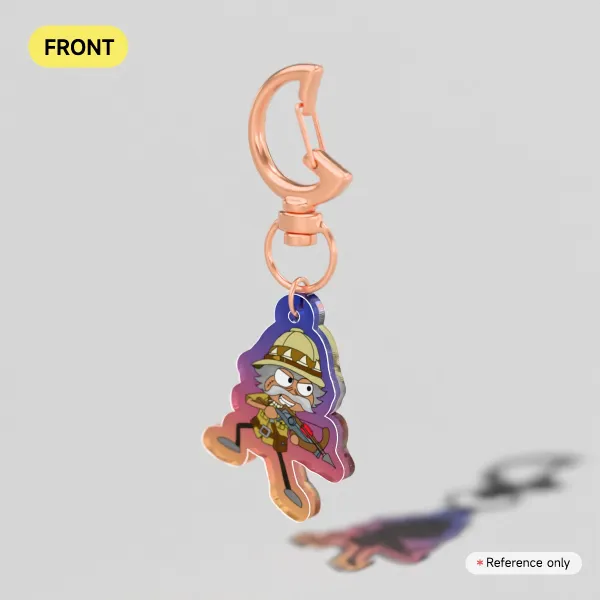 Myron Van Buren  Colored Edge Acrylic Keychains