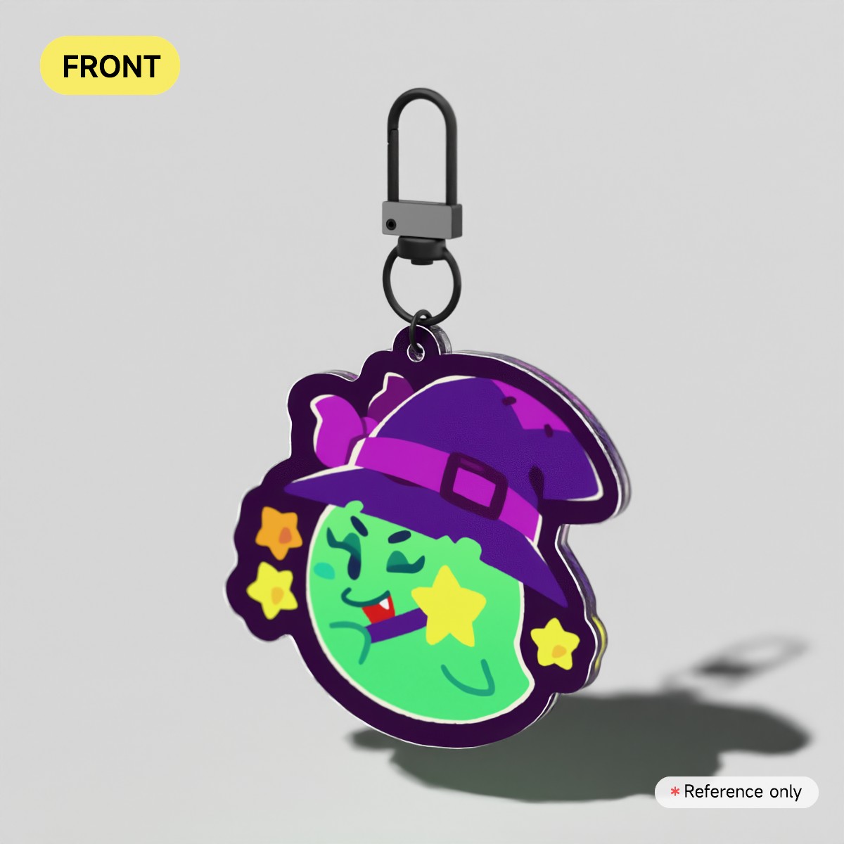 Lady Bow "Witch" Acrylic Keychain
