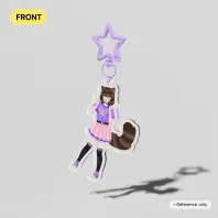 EllieSeren Artsona Clear Acrylic Keychain