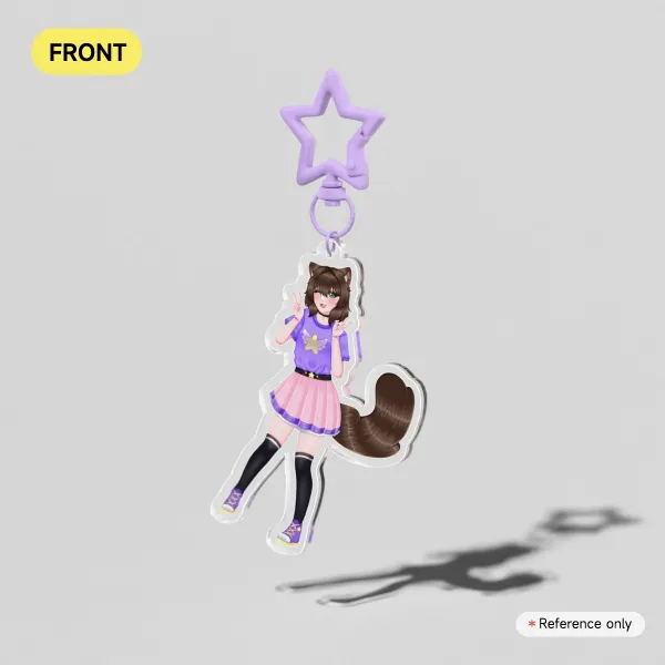 EllieSeren Artsona Clear Acrylic Keychain