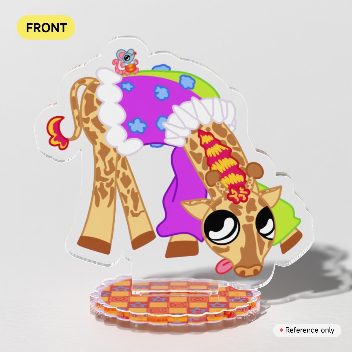 Mini party giraffe and mouse standee!