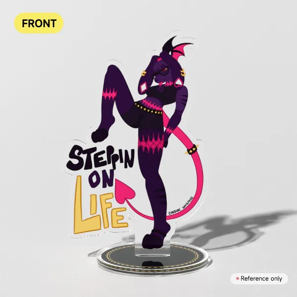 Steppin on Life - Cerise Veil Standee